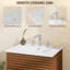 Ensemble de meuble-lavabo Mid-Century avec lavabo