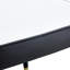 Ensemble de 4 chaises de salle à manger modernes - Dossier en cuir de polyuréthane gris blanc avec pieds en métal Chaises confortables pour la cuisine, la chambre à coucher et le bureau-968553606-968553605