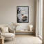Impression sur toile, bateaux en bois sur la plage de sable avec palmiers-381247556