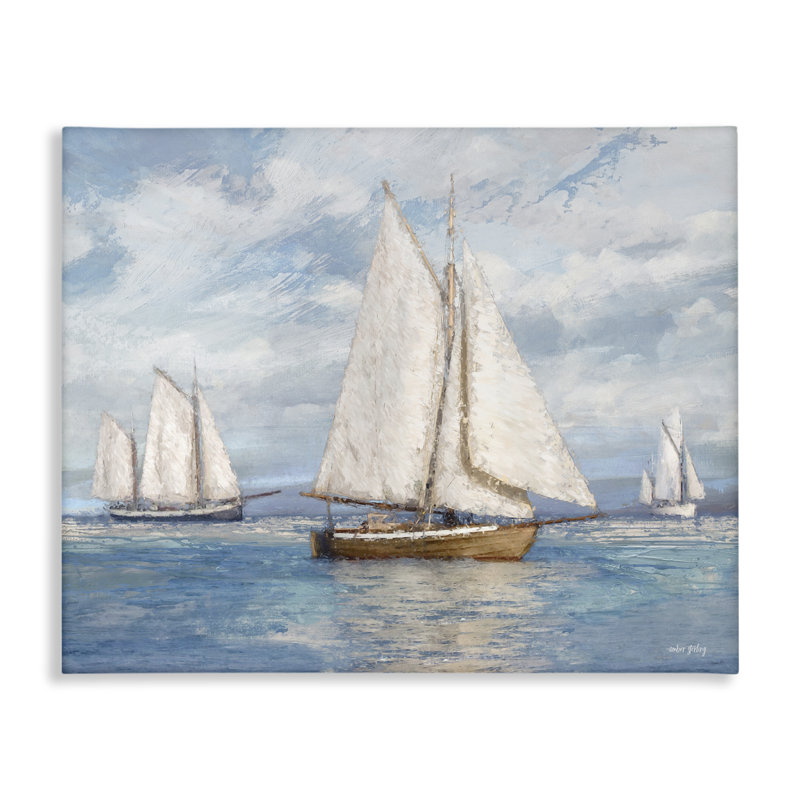 Voilier, impression d'art sur toile par Amber Sterling, H 16 po x l 20 po