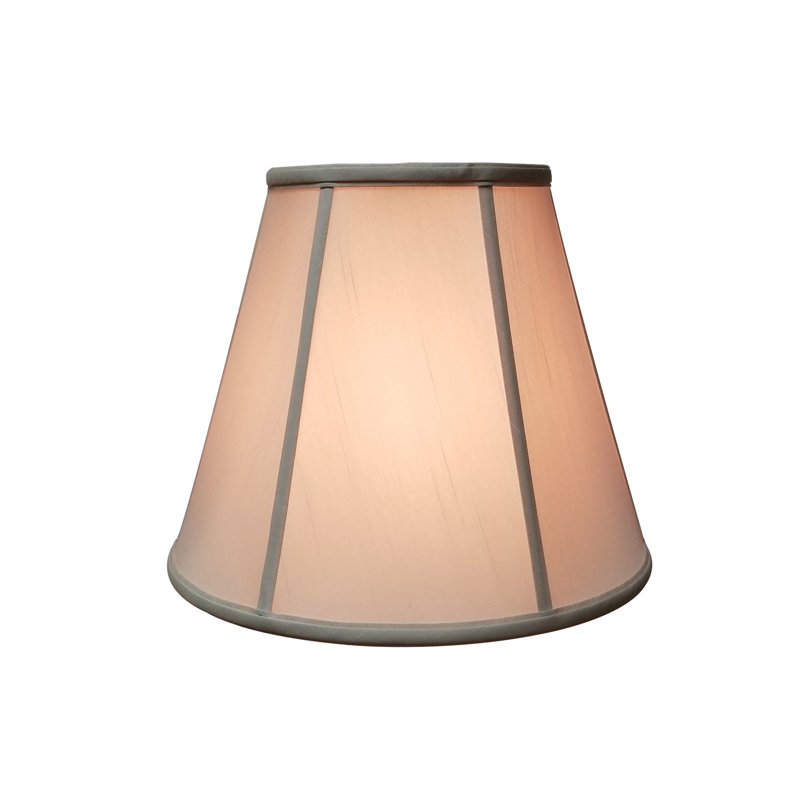 Abat-jour empire en soie/chantoung (araignée), Beige, H 12,25 po x l 16 po x P 16 po