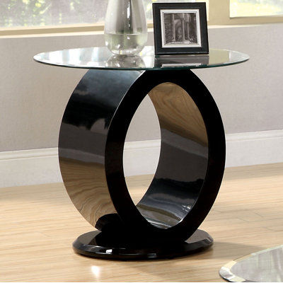 Rehberg Glass Top End Table