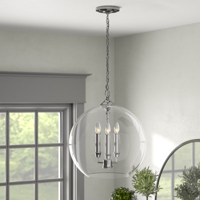 Vermilion 3-Light Dimmable Globe Pendant