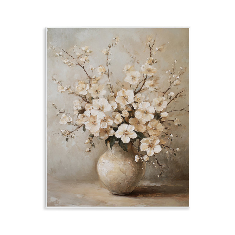  Fleurs de cerisier en poterie, art mural par Petal Prints Design