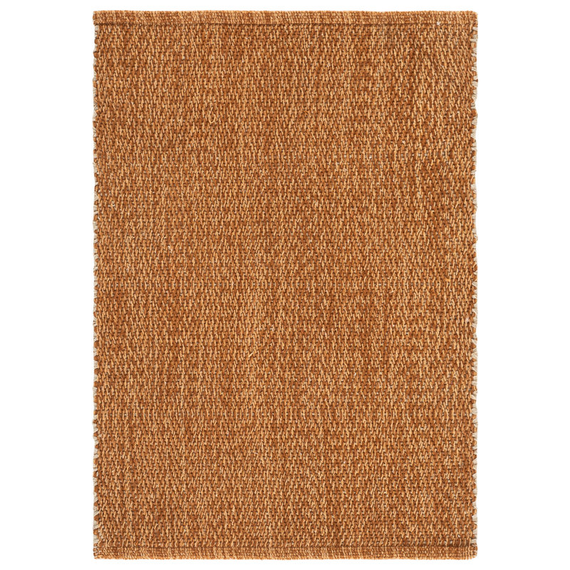 Tapis Montauk 326 tissé à la main en coton recyclé, sans motif, Rectangle 4' x 6'