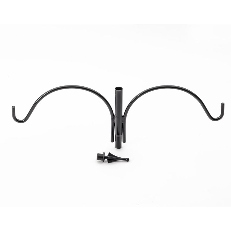 Birds Choice Erva 2 Arm Complete Bird Feeder Pole Set with Squirrel Baffle