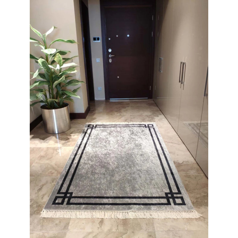 Tapis Masanao avec envers antidérapant, Tapis de couloir 5 pi 3 po x 14 pi 9 po