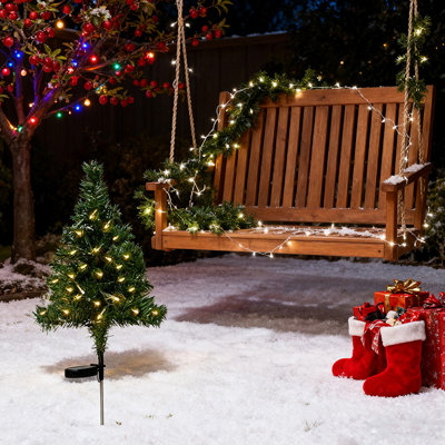 Mini arbre de Noël solaire à énergie solaire