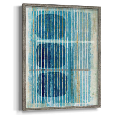 «Blue Blue Horizon II», reproduction encadrée - bois massif