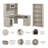 Shelonda 3 Piece Computer Desk Office Set-1575182982