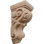 Corbeille d'acanthe traditionnelle moyen l 4 1/2 po x P 5 po x H 10 po, acajou (paquet de 2)