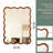 Yellowish Brown Wavy Rectangle Solid Wood Frame Decorative Mirror-1686799684-1688807631