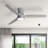 Kemp 52'' 3 -Blade LED Flush Mount Ceiling Fan with Remote Control and Light Kit Included-166947614