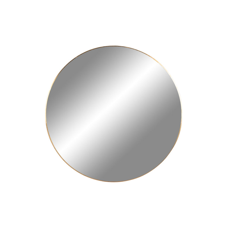 Laetitia Flat Wall Mirror, Gold, 60cm H x 60cm W