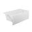 60" x 32" Alcove Soaking Acrylic Bathtub Modern Rectangular Acrylic Bathtub White Tile In Bathtub-117371737