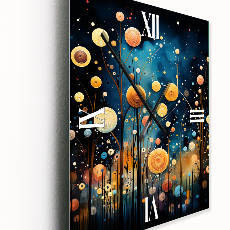 Jackaline - Horloge murale moderne abstraite, H 28 po x l 12 po