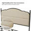 Lit plateforme tapissier Alaja-1405503718