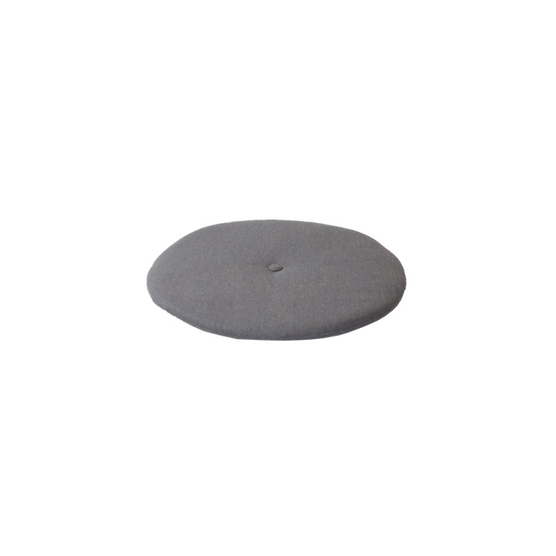 Peacock Outdoor Teak Ottoman, Gray