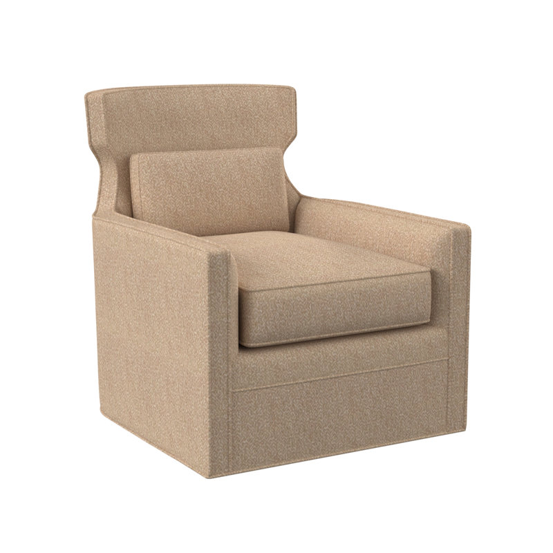 Fauteuil pivotant Whitney, Mélange de polyester blé Maya