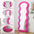 Flannel Full Length Wave Floor Mirror with Stand for Bedroom living room Hanging or Against-1358540087