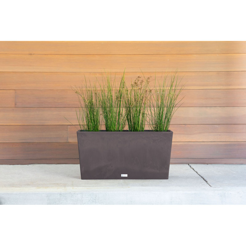 Pot à fleurs Pure Series Midori, H 19,75 po x l 39,5 po x P 12,5 po, Espresso, 1