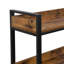128cm L-Shaped Corner Bookcase, 8-Shelf Industrial Display Bookshelf