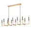 Lustre linéaire 12 lumières Parrish Mordern-123223215