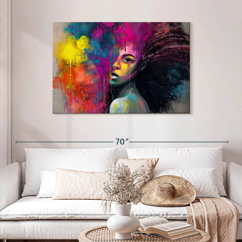 Leisha African Vibrance, H 30 po x l 45 po