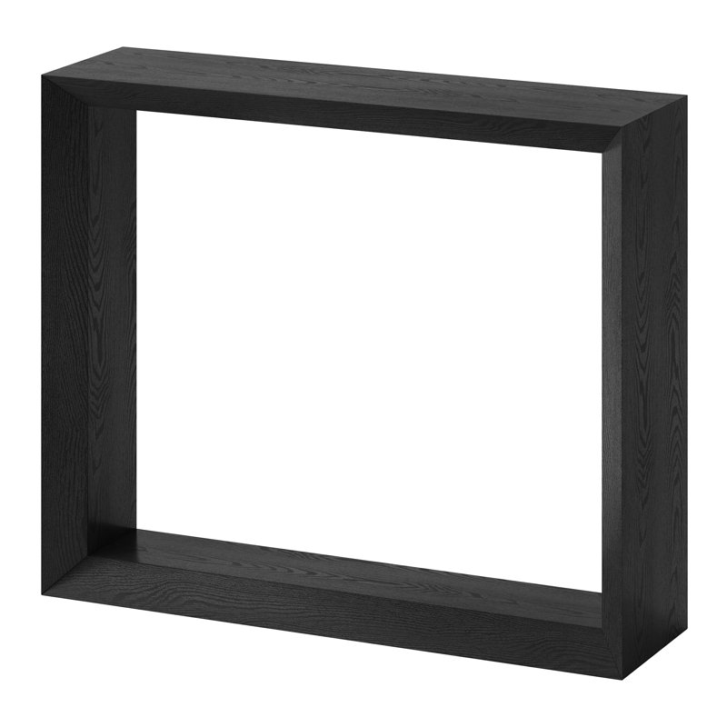 Calaysia Console Table, 76.2cm H x 91.4cm W x 25.4cm D, Black Grain