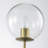 TriForm 3 - Light Modern Vintage Kitchen Island Globe Bubble Clear Glass Linear Pendant