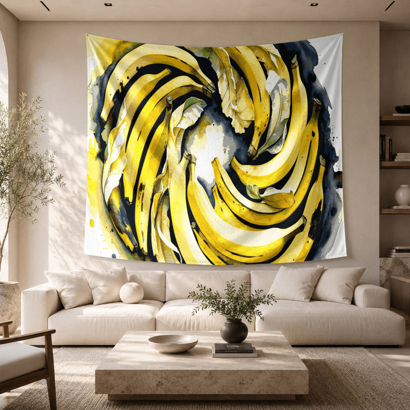 Tapisserie murale «Fruit Banana», 26 po x 36 po