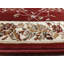 Tapis traditionnel rouge bourgogne oriental à motif treillis-16355733