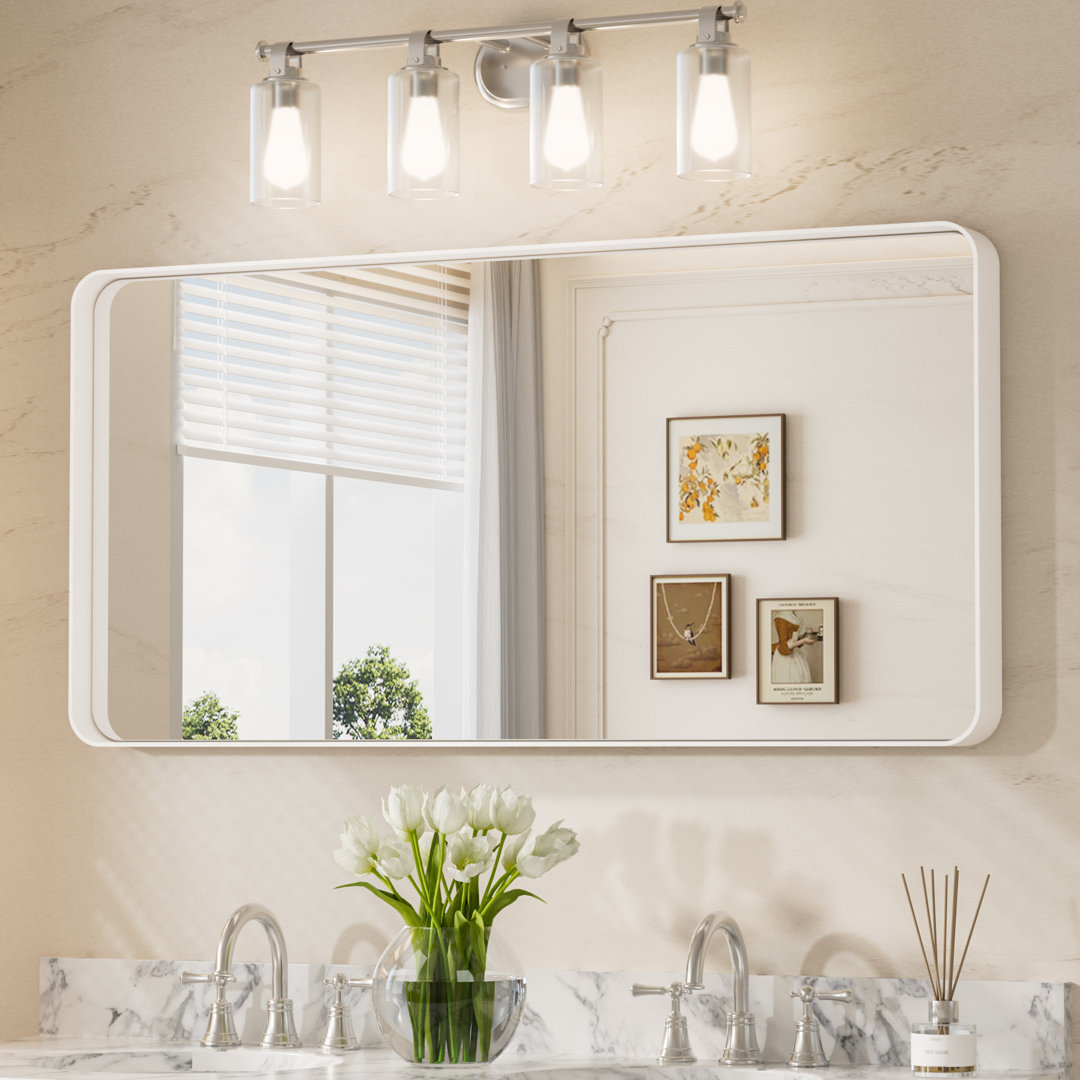 Tyro Bathroom Decorative Home Décor Corner Hangs Bathroom Mirror Latitude Run® 
