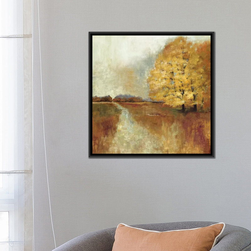 «Repose», reproduction sur toile, Toile avec cadre noir, Pas de tapis, H 18 po x l 18 po x P 1,5 po