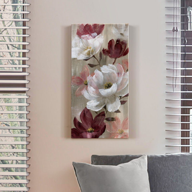 Transient Garden Reds II - impression sur toile tendue, H 16 po x l 8 po x P 1 po