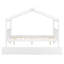 Lit de maison en bois peu encombrant avec lit gigogne escamotable-419701438-419701437