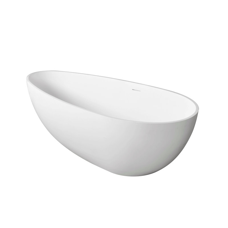 66.9 Inch Freestanding Solid Surface Soaking Bathtub For Bathroom