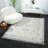 Performance Ornate Traditional Vintage Blue/Gray/Ivory Waterproof Rug-2068494993