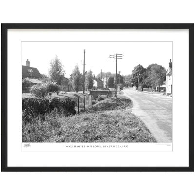 Walsham Le Willows, Riverside C1955 by Francis Frith - Single Picture Frame Print