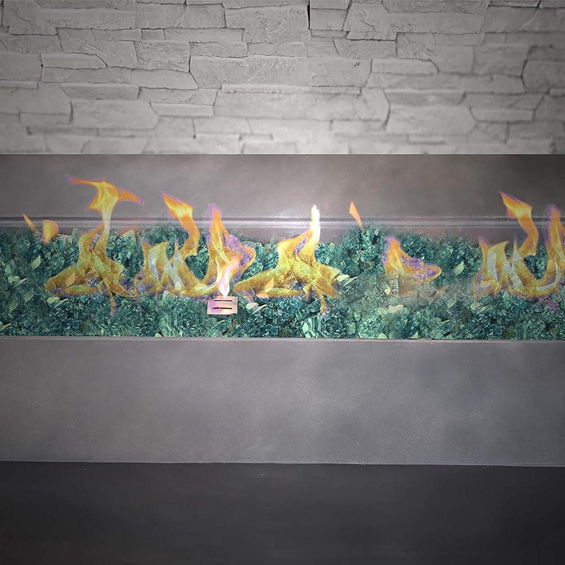 Foyer de table en béton au propane / gaz naturel