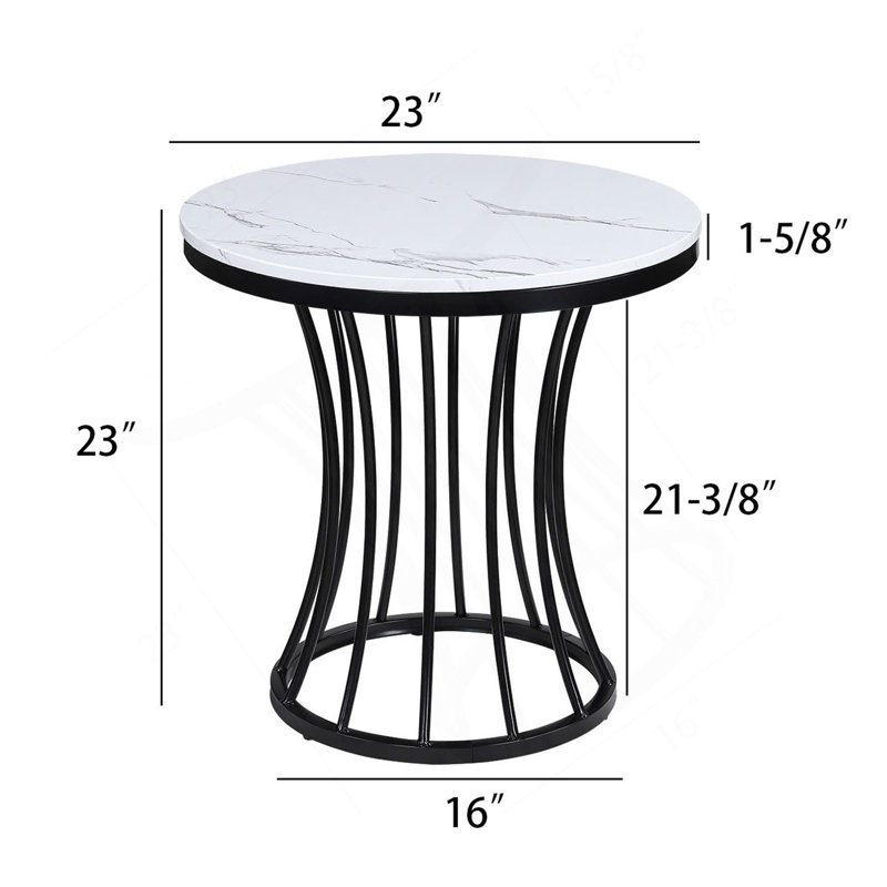 Ensemble de table basse moderne 3 pièces avec table basse et table d'appoint
