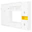 Lit escamotable simple en bois avec meuble télé, 2 tiroirs, tablettes et armoires, blanc-1991286091