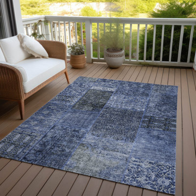 Momoko Washable Patchwork Indoor / Outdoor Rug