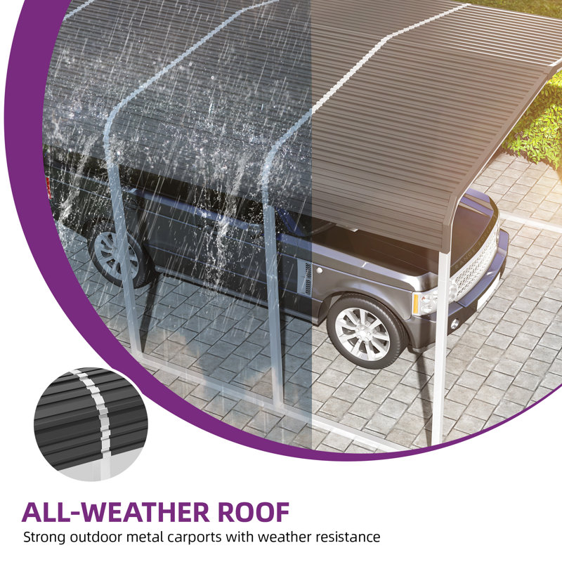 Balconera 10'W X 15'D Metal Carport