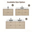 Meuble-lavabo flottant en chêne naturel 60 po-1168154415