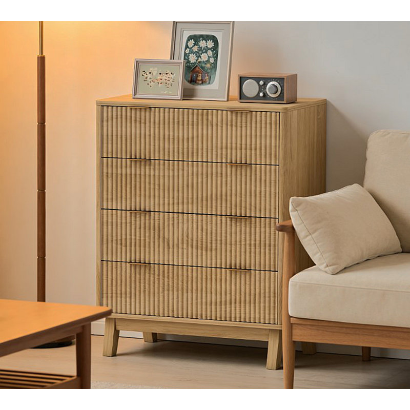 Commode Closet, commode double 4 tiroirs pour chambre à coucher