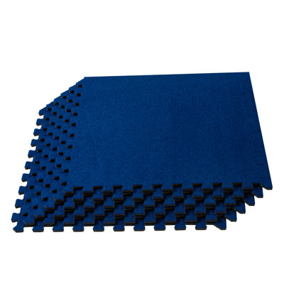 Carreau de sol en mousse de 3/8 po pour tapis 24 po (6 carreaux)