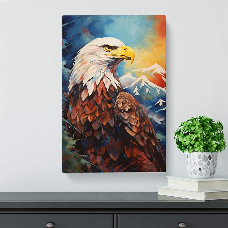 Eagle Contemporary - Wrapped Canvas Print, 50cm H x 35cm W x 3cm D