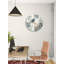 Horloge murale en verre trempé en marbre, art mural rond moderne, décoration intérieure, cuisine élégante, horloge de salon, horloge murale silencieuse-448333422-448333419