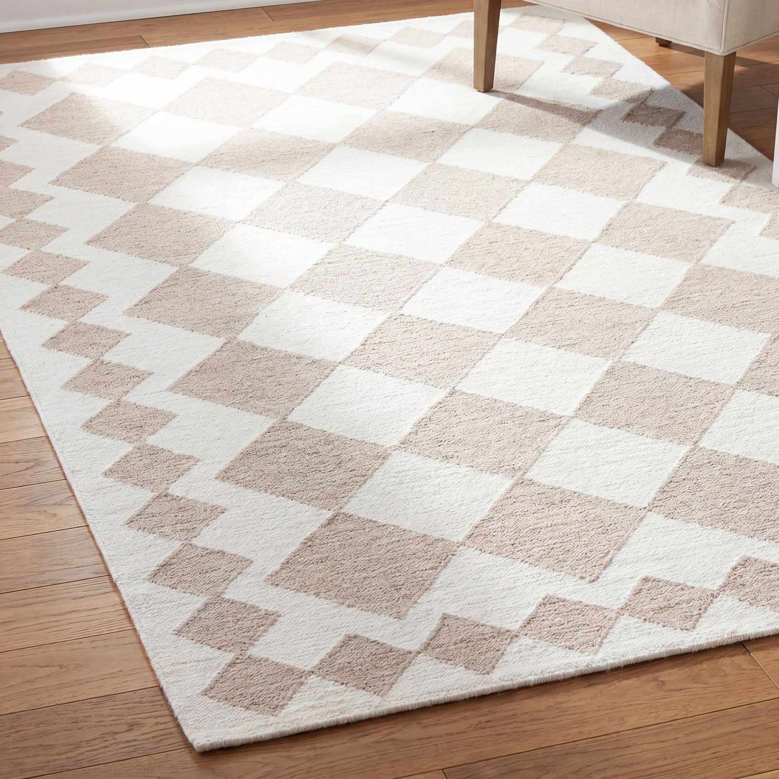Claude Hand-Tufted Geometric Rug, Rectangle 6' x 9'